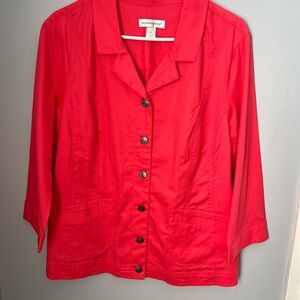 Christopher & Banks Pink Blazer with Notched‎ Collar